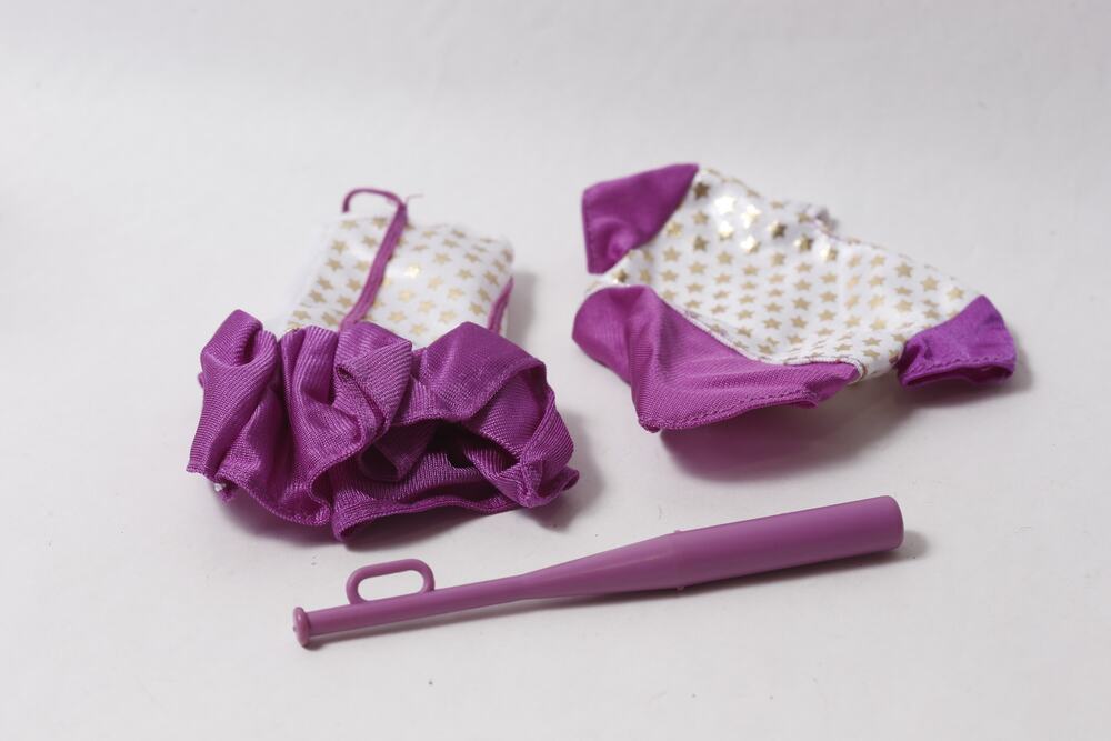 1989 Barbie All Stars Midge Softball Outfit Purple and White ~ 260828-WH 1309